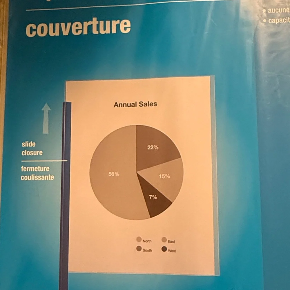 Staples Blue Report Cover